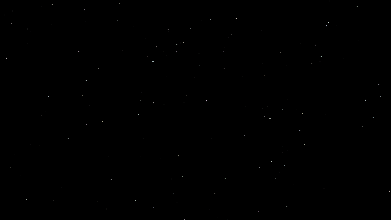Pontos de luz irregularmente distribuídos em campo escuro, ilustrando a luz no ar